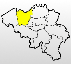 Kaart Oost-Vlaanderen